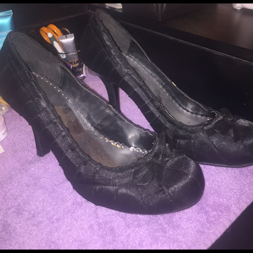 Black high heels