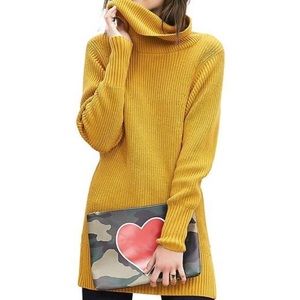 Banana Republic Yellow sweater dress size M