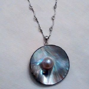 SALE 925 Mother Of Pearl Mermaid Necklace