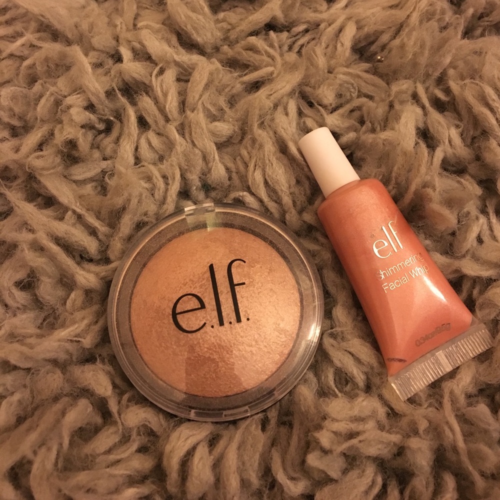 ELF highlighters liquid and powder