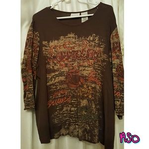 Cappuccino long sleeved tee