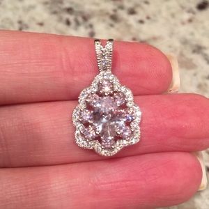 Pink & white sapphire Pendant