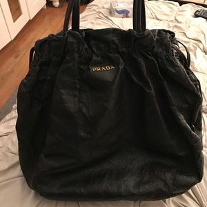 Prada Nappa Antique Nero Tote Bag