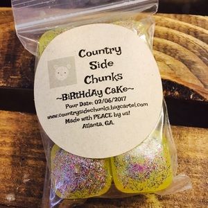Candle Chunks Birthday Cake 6 pack