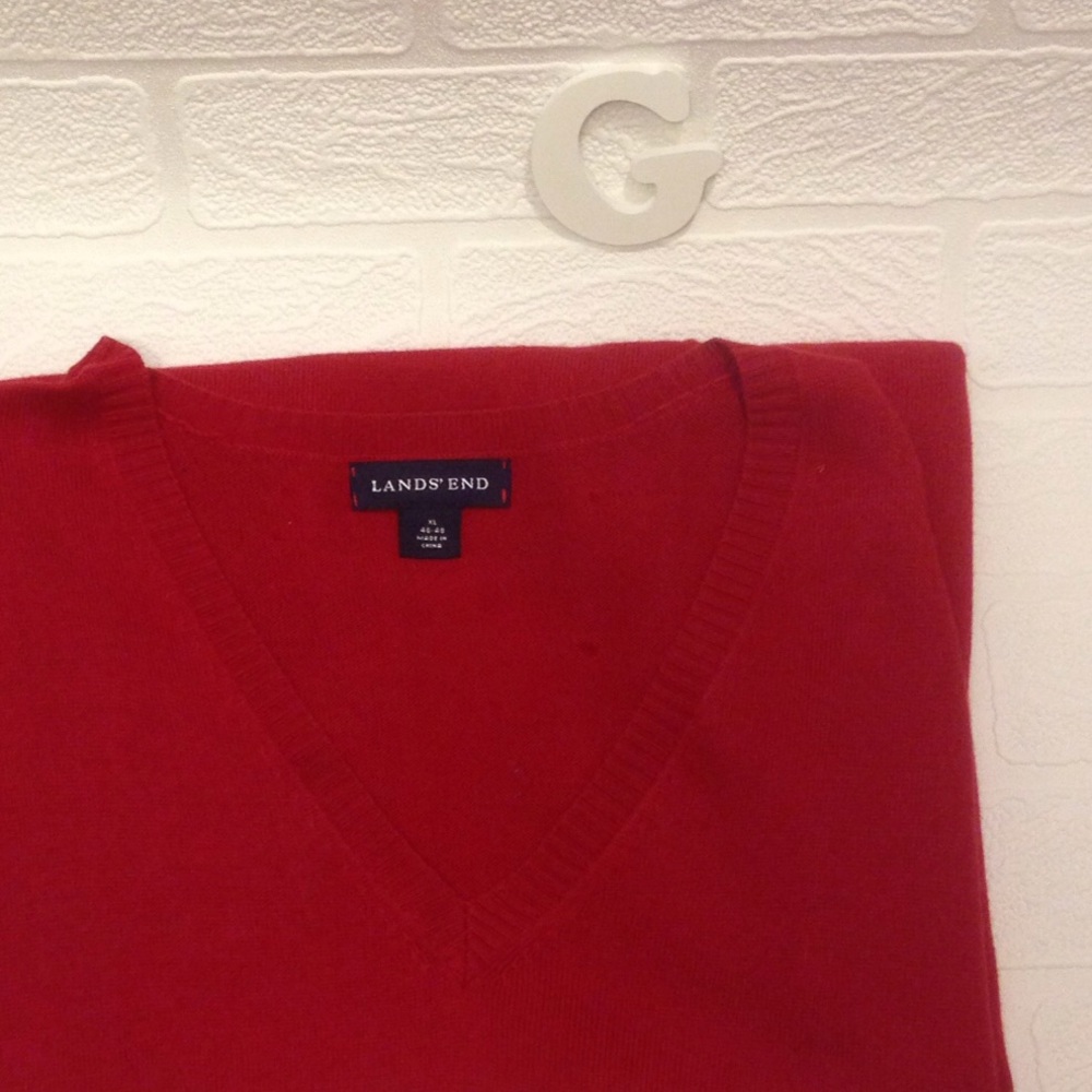 Lands end vneck vest