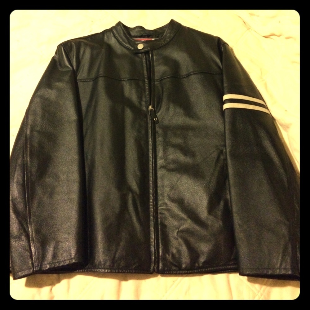 Men's Black Leather Jacket