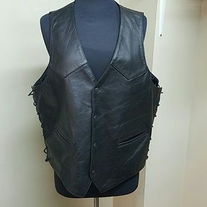 Leather Vest Size XXL