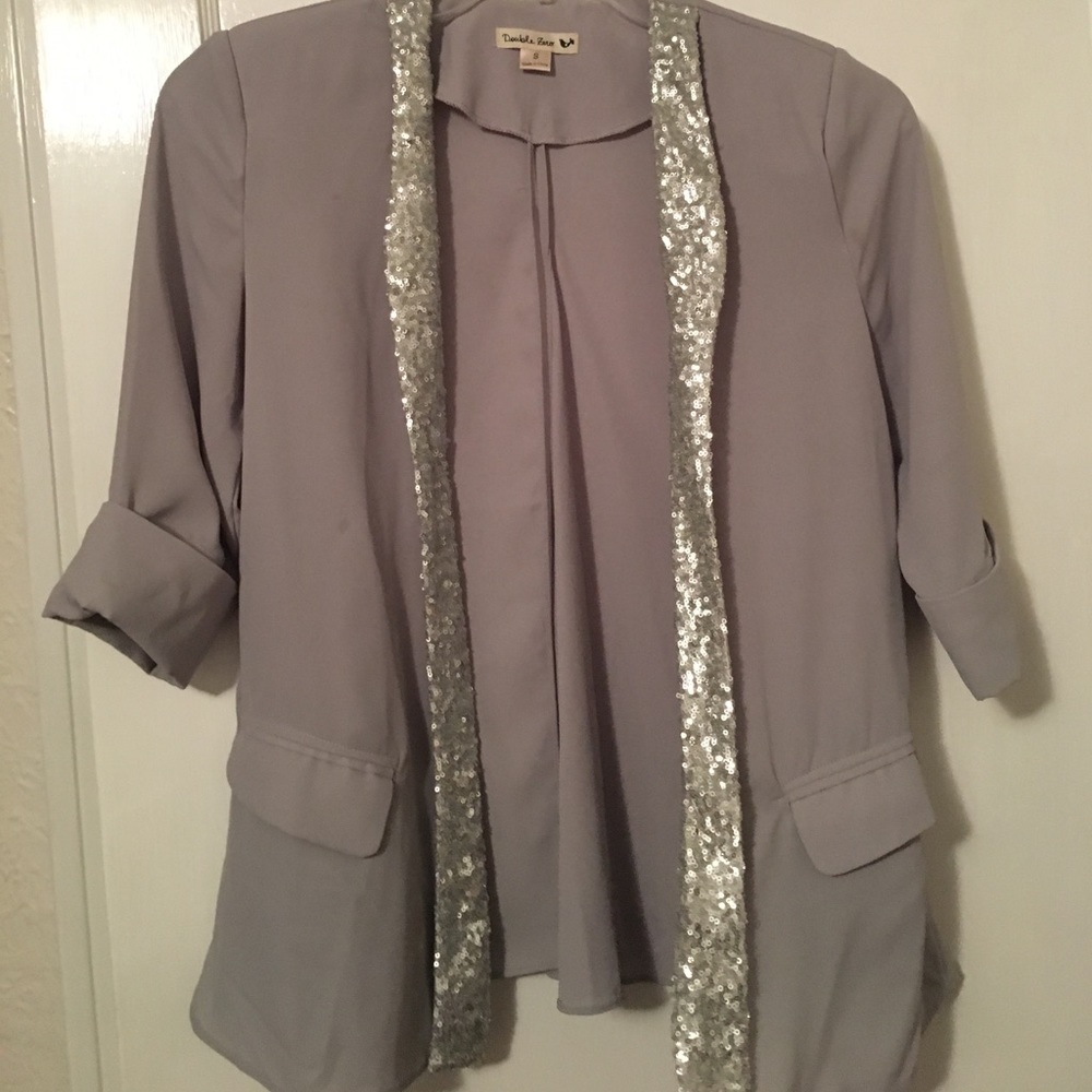 Grey/silver blazer!