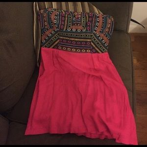 Urban outfitters strapless babydoll dress