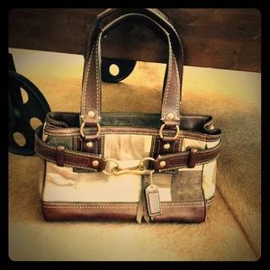 SALECoach suede leather bag SALECoach suede leather bag