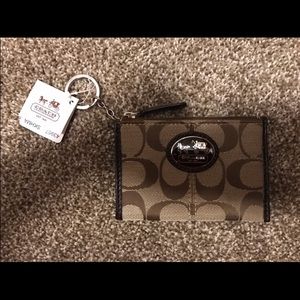 NWT Coach Keychain Wristlet