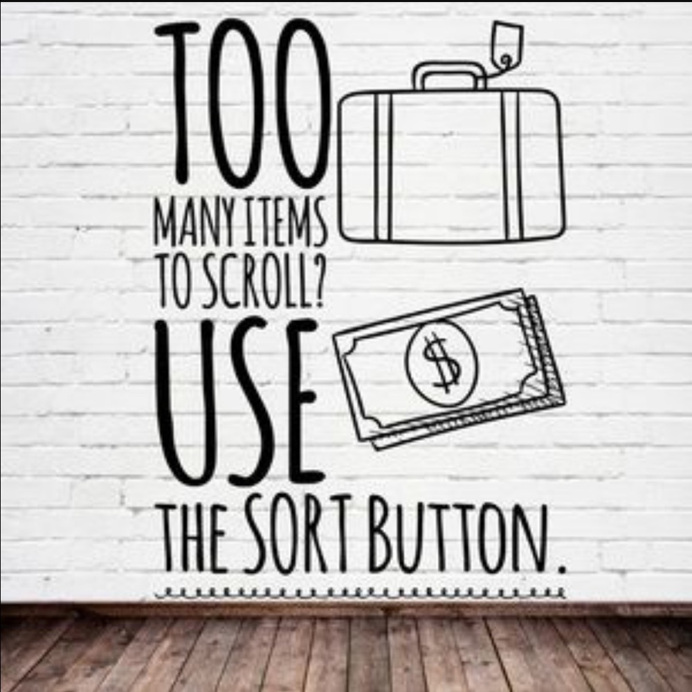 TIP: Use Sort Button (Top Right) to sort 💯+ items