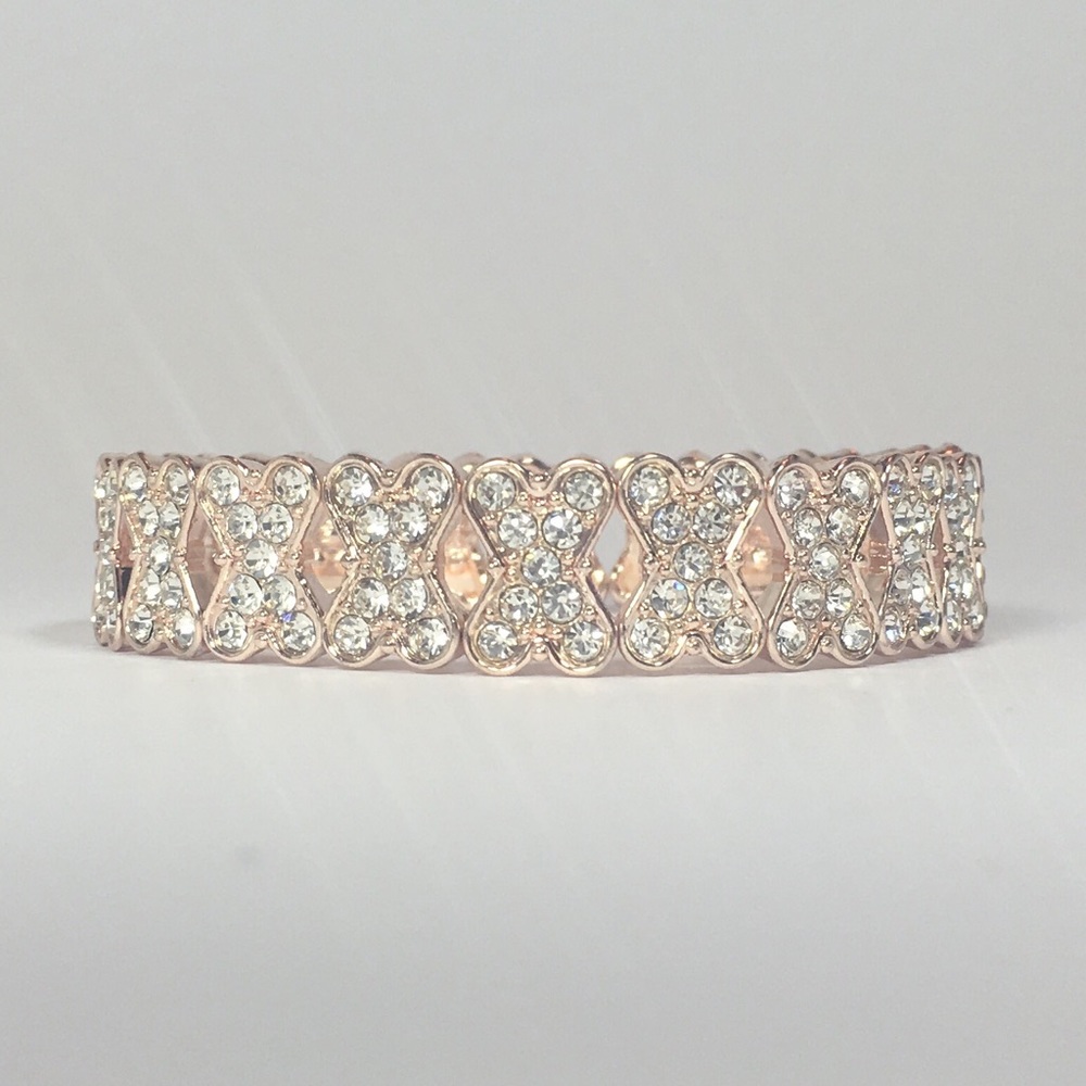 🏰Excalibur Bracelet - Rose Gold w/ Clear Crystals
