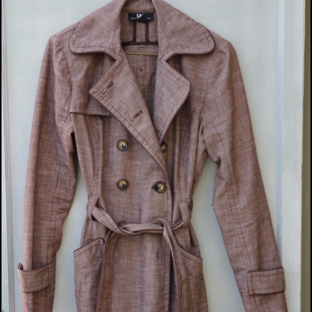 SOLD~I.N. San Francisco trench coat, brown