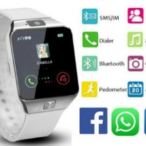 New In Box! Smart Watch With Camera White Band!