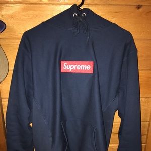 Supreme 2012 box logo navy/red