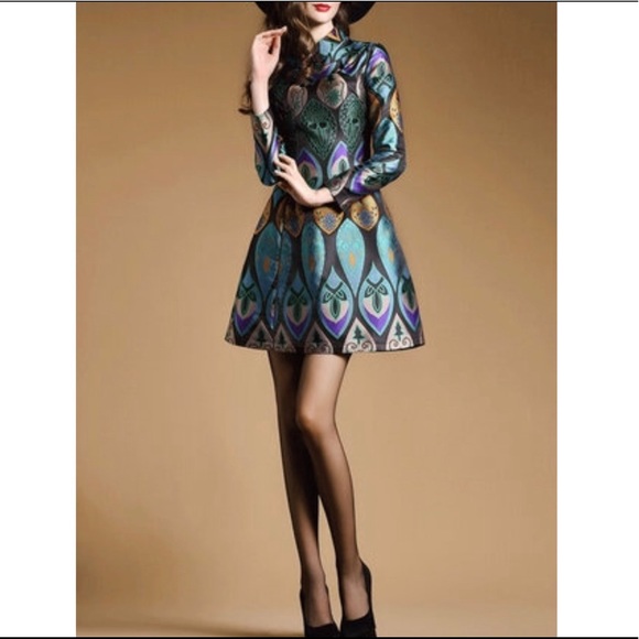 Multi-Colored Dress - Picture 3 of 8