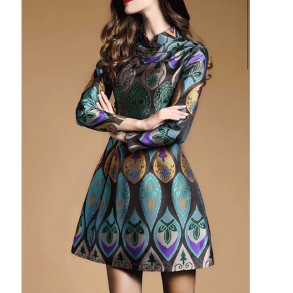 Multi-Colored Dress - Picture 2 of 8