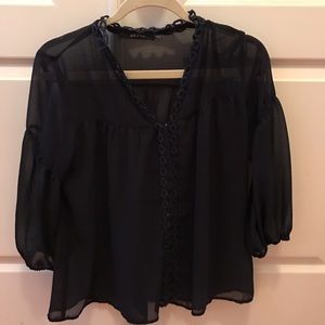 Arc n Co. Navy Top Size Small