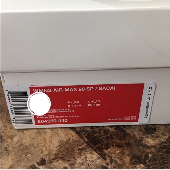 Nike air max 90 SP/ SACAI NEW - Picture 4 of 4