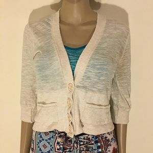 Cream lace  back cardigan