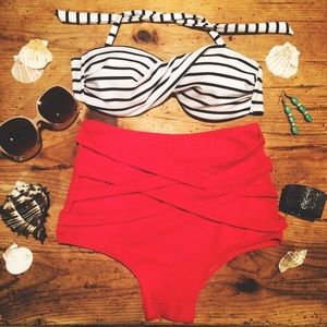 Retro Pin Up High Waisted Bikini | Swimwear!