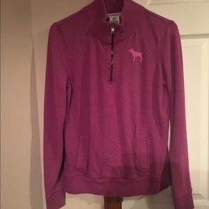Victoria secret pink half zip