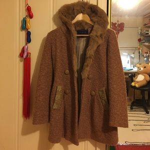 Furry Down Coat
