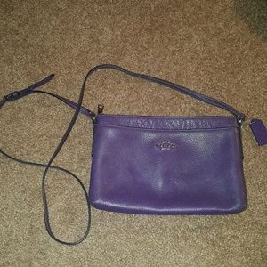 COACH DEEP PURPLE CROSSBODY PURSE
