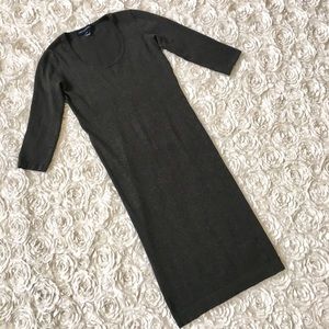 French Connection Midi Sweater Elbow Dress