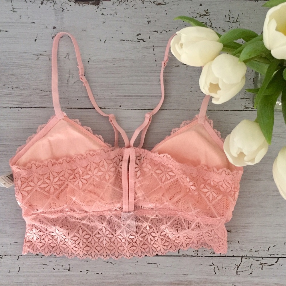 Gorgeous Pink Lace Bralette - Picture 2 of 6