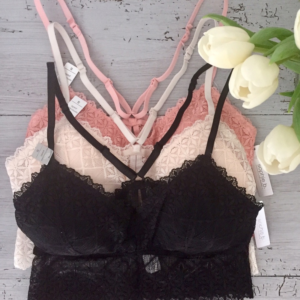 Gorgeous Pink Lace Bralette - Picture 4 of 6
