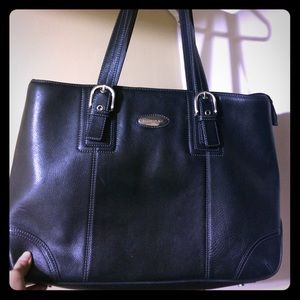Samsonite Black Leather Laptop Bag