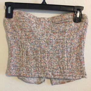 Floral type crop top