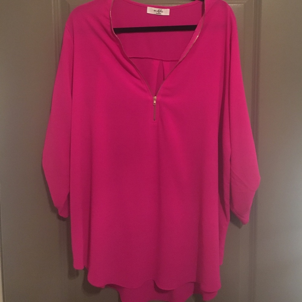 Hot Pink Blouse