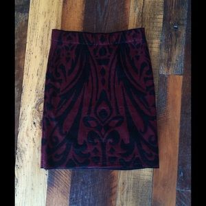 Patterned Knit Tube Skirt