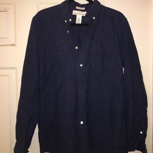 Navy Button Down