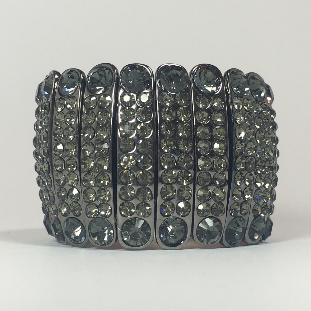 🎤Hanson Bracelet - Grey with Grey Crystals