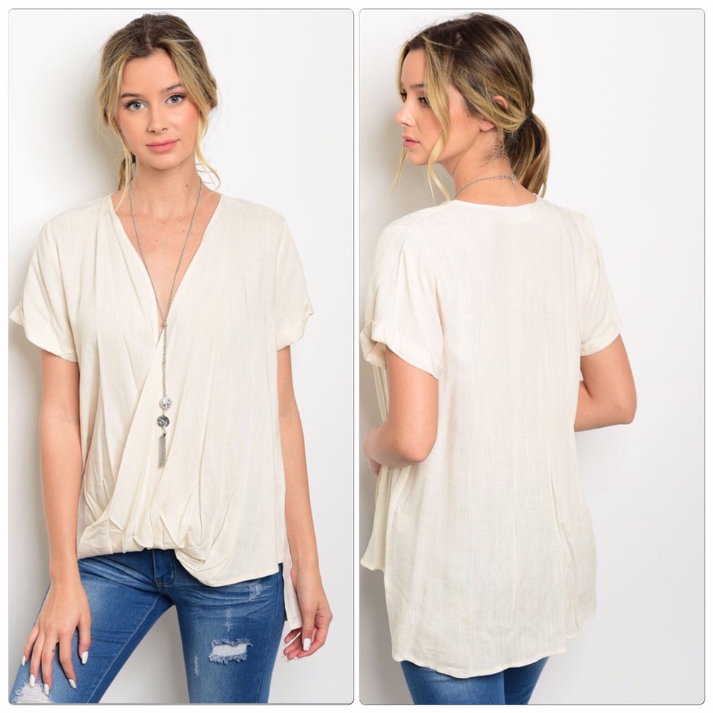 Cream fashion top