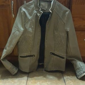Faux leather jacket