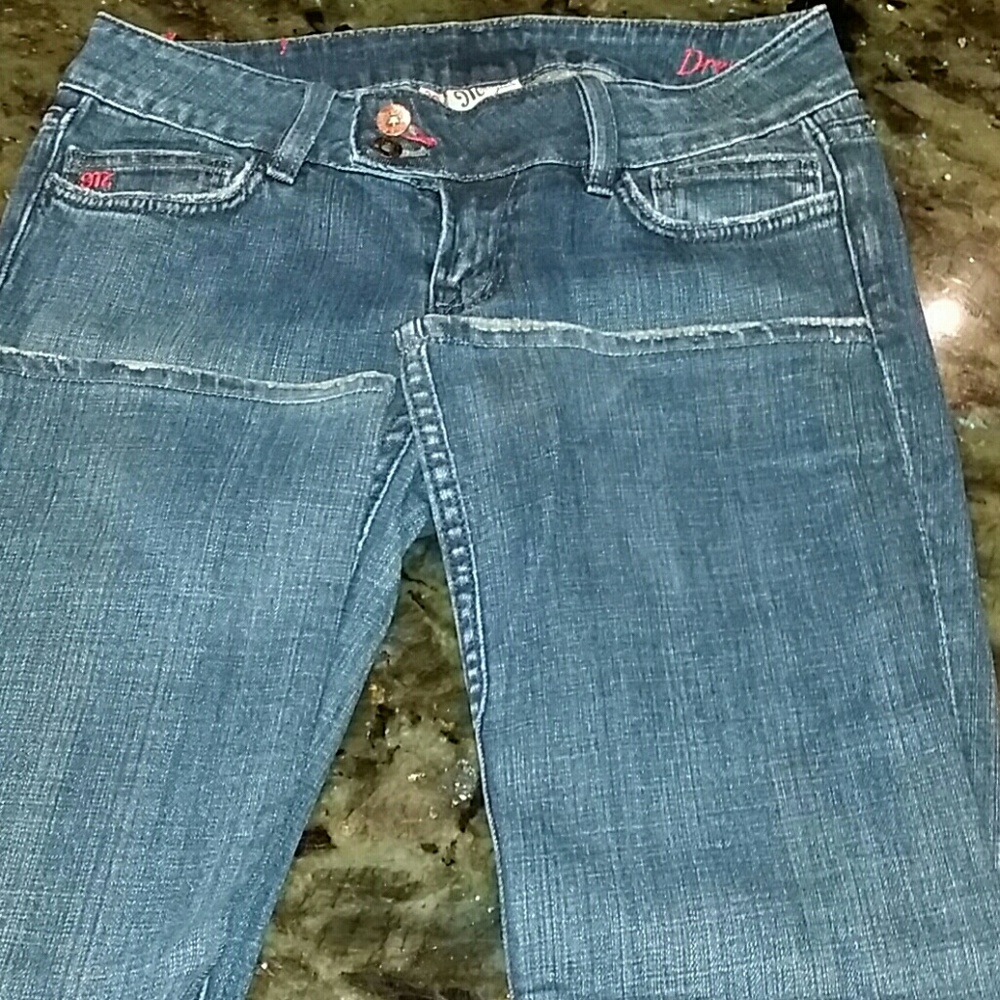 Miss Me Red Dark Blue Jeans 28