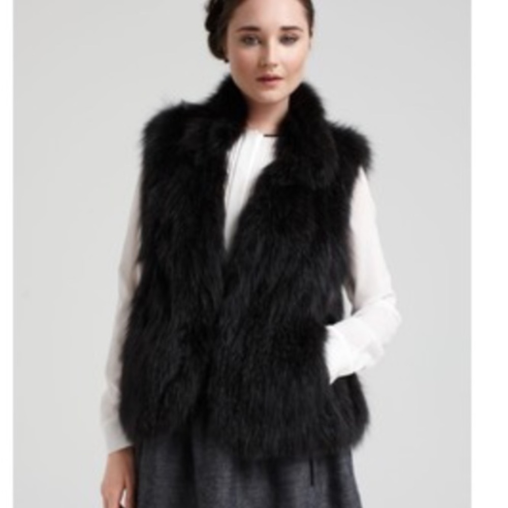 Theory "Hanalee" fox fur vest. - Picture 2 of 5