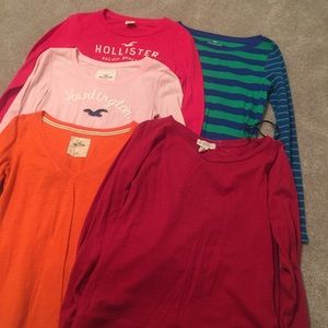 3 hollister, forever 21 and talbots