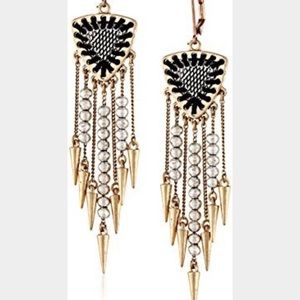 Sam Edelman two tone drop earrings