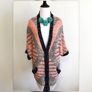MOTH Anthropologie High Low Sweater Cardigan Sz S
