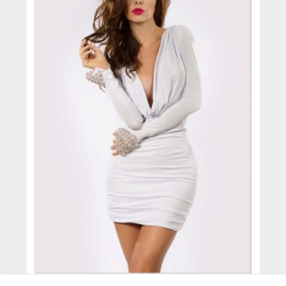 dress with beautiful heavy rhinestone