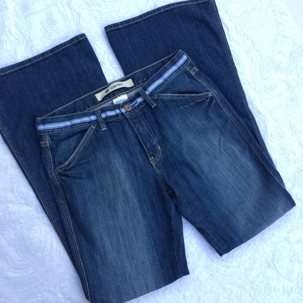 GAP Flare Womens Jeans with Grosgrain Ribbon