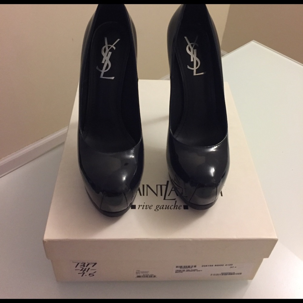 Yves Saint Laurent tribtoo 105 Navy pump