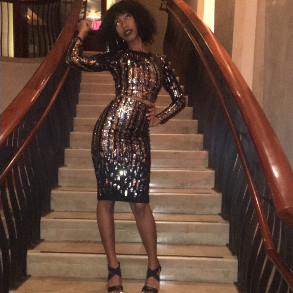 Marciano Sparkly NYE Two Piece Set