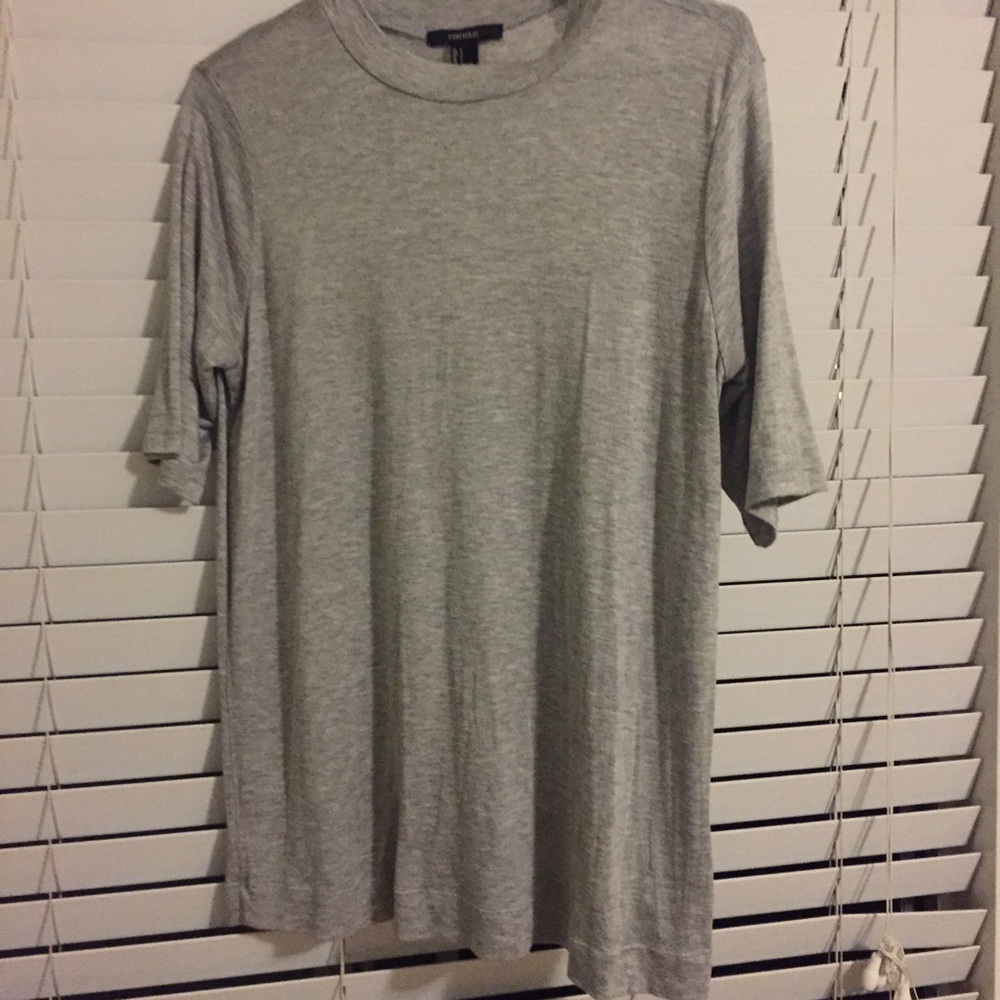 Plain Gray tunic shirt